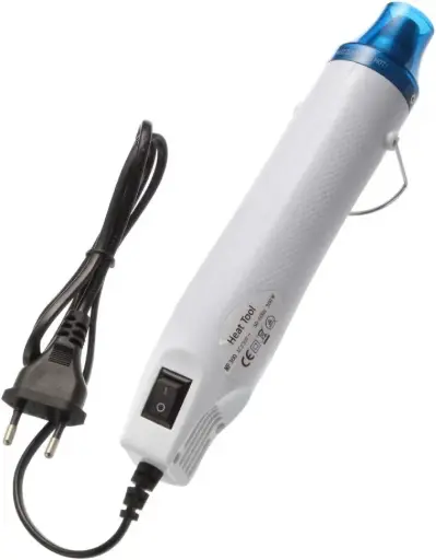 220V, Mini pistolet à air chaud électrique Mini outil de rétraction thermique – Set de poudre à embosser Sèche-air chaud à température réglable