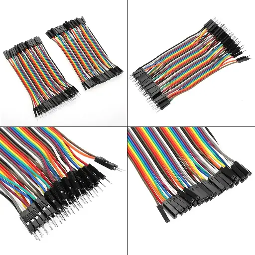 40Pin 10cm Câbles Dupont Breadboard, Mâle vers Femelle, Mâle vers Mâle, Femelle vers Femelle, Fils de Raccordement Ruban coloré cable electrique Jumper