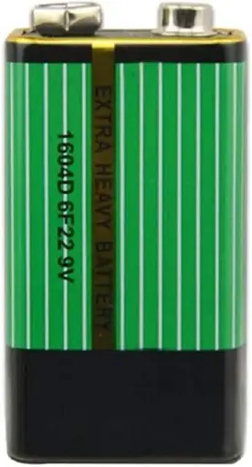6F22 1604D, 9 V – Piles primaires au zinc‑carbone pour alarmes et microphones sans fil, sans mercure.