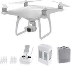 DJI Phantom 4 - Quadcopter Drone with Camera - Offers 30-Min Flight - 4K Camera - HD Photos & Videos - Stylish Design - 5 Optical Sensors - Remote Control with Mobile Stand