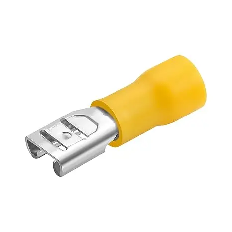 FDD5.5-250 6,3 x 0,8 mm, pour 4-6 mm² Bornes de câble isolées en vinyle à déconnexion rapide femelle