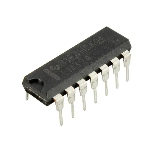 LM324N LM324 | DIP14 Circuit intégré (CI) quadruple amplificateur opérationnel (Op-Amp)