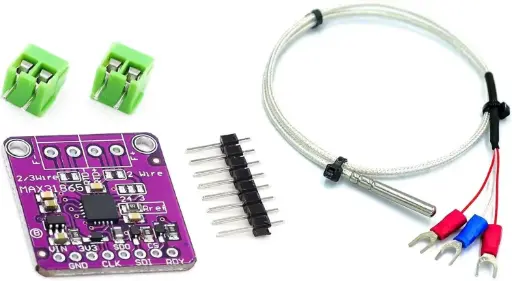 MAX31865 PT100/PT1000 RTD 3,3/5V, Carte amplificateur de capteur de température pour thermocouple
