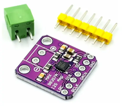 MAX98357 I2S, Module amplificateur, Amplificateur audio Classe D non filtré, compatible avec Arduino, Raspberry Pi, ESP32 et STM