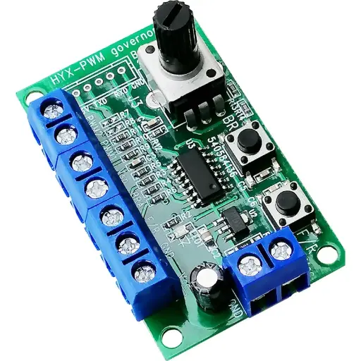 PWM1BDC, 5V à 28V, courant maximal 2A, Contrôleur de moteur. Régulateur de vitesse ajustable pour moteur, avec inversion de sens (avant/arrière). Contrôleur de moteur AC.