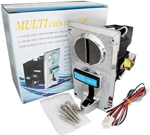 Sélecteur de pièces multiples programmable pour jeux vidéo d’arcade, distributeurs automatiques et pièces de machine à laver, avec prise en charge de sorties multi‑signaux