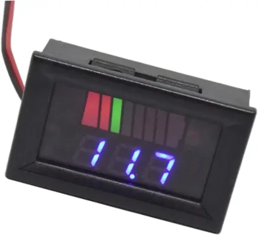 12V-60V Indicateur de charge de batterie Capacité batterie Capacité Testeur Vérificateur