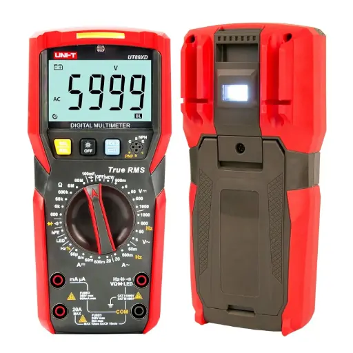 UT89X/UT89XD NVC, multimètre numérique professionnel True RMS NCV 1000V, 20A courant AC DC voltmètre résistance de capacité testeur intelligent, Test LED