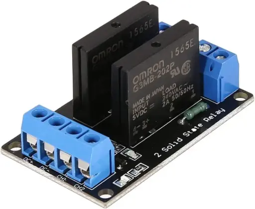 2 canaux 250 V 5 V 2A Module relais statique SSR avec fusible résistif