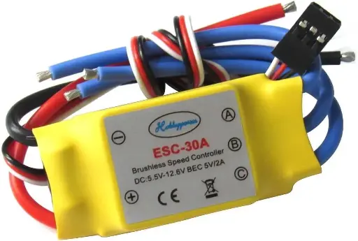 30A Contrôleur de vitesse Brushless (ESC) Hobbypower – Pour multicoptère X525, hélicoptère et avion.