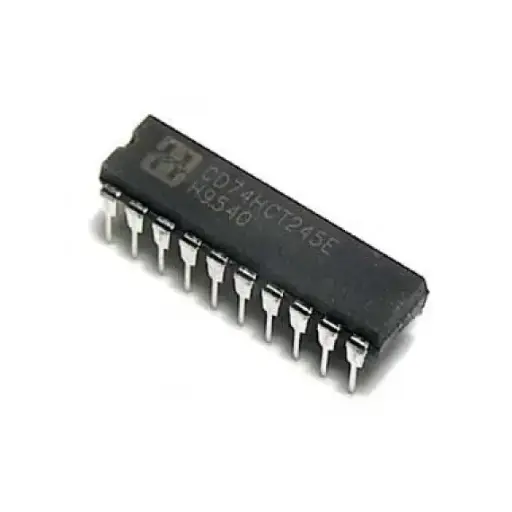 74HCT245 (MC74HC245, CD74HC245E) | Émetteur-récepteur de bus octal CMOS, CI boîtier DIP-20