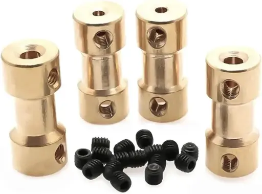 Accouplement flexible laiton 2mm 2.3mm 3mm 3.17mm 4mm 5mm 6mm – Coupleur manchon adaptateur arbre moteur pour voiture RC, bateau RC, avion RC