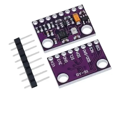 GY-91 MPU9250, Capteur 9 axes avec accéléromètre, gyroscope et boussole, interface SPI IIC/I2C, 3-5V