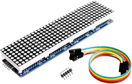 MAX7219 Module d'affichage à DEL matriciel à points 4 en 1 8*8