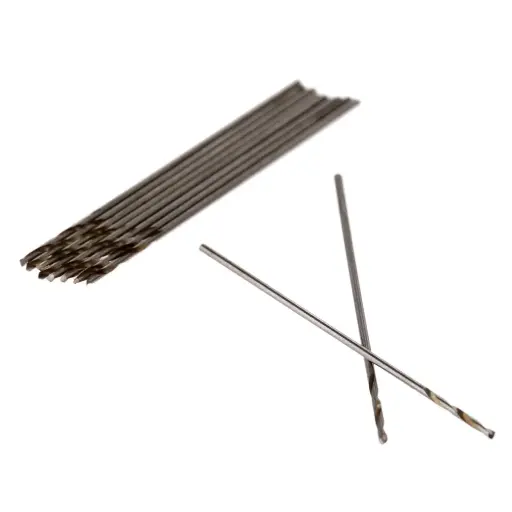 0.5 1 1.5 2mm Straight Shank Twist Drill, Heat Resistant HSS Drill Bit, Tiny High Speed Bit for Plastic, Copper, Wood, Metal, Aluminum Alloy, Steel, Cast Iron