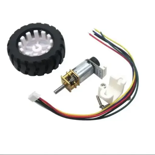 Micro moteur Réducteur + Roues DC 6V (2000RPM)
