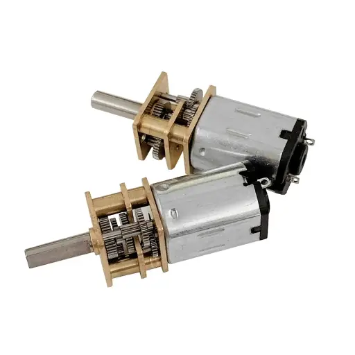 Moteur réducteur métallique micro GA12-N20 DC 6V avec roue dentée – 100 tr/min