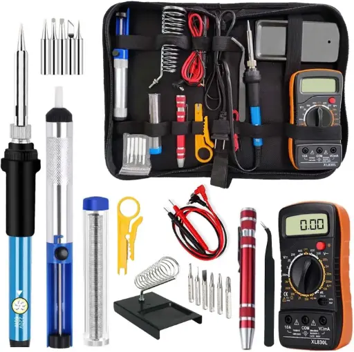 110V 60W, Kit de fer à souder électrique – Température réglable